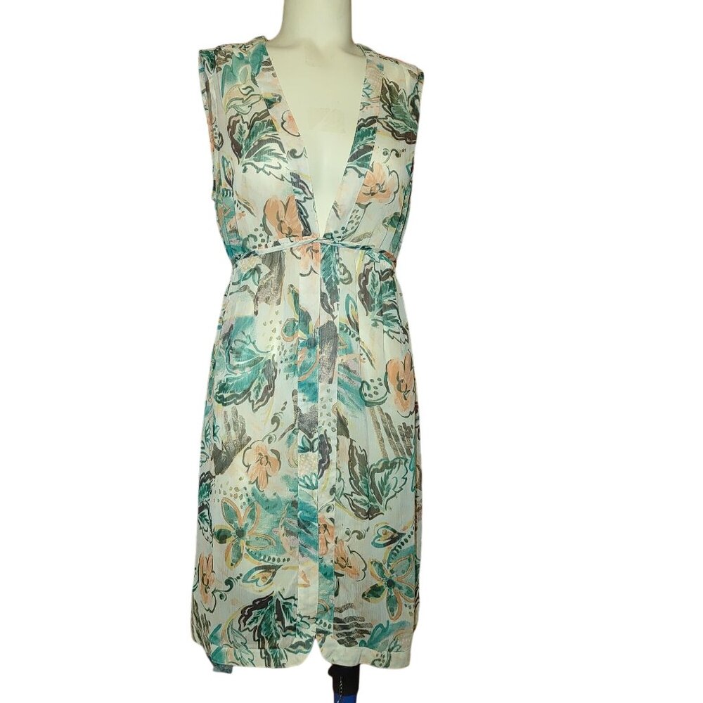 Merona Dress Sheer Swinsuit Beach Cover Up Size Medium - Picture 2 of 6